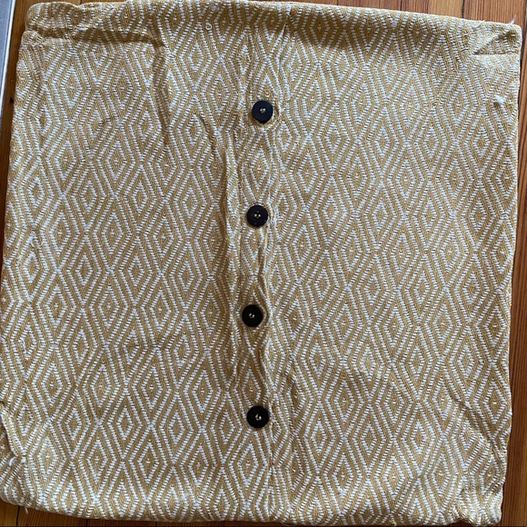 Yellow and white pillow cover - west elm - Picture 2 of 3